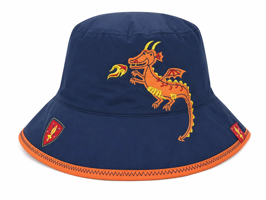 Calikids® Chapeau de soleil réversible Dragon Pirate UPF 50+ 12M-5A