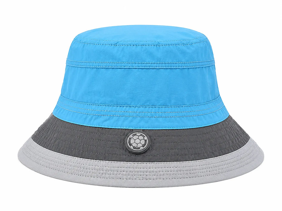 Chapeau de soleil Calikids® pour enfants, bleu multicolore, séchage rapide, UPF 50+ (0M-5A)