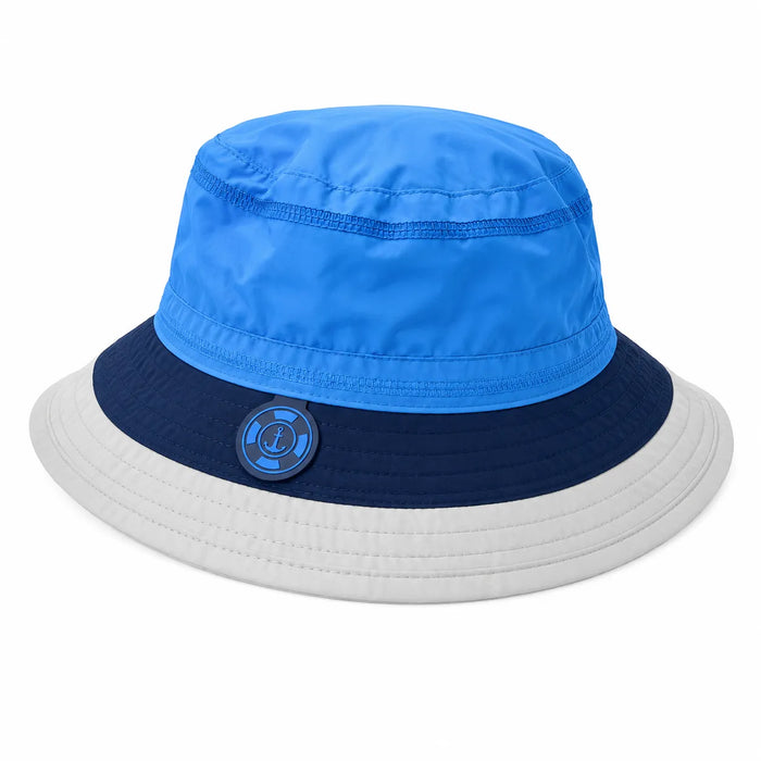 Chapeau de soleil Calikids® pour enfants, bleu multicolore, séchage rapide, UPF 50+ (0M-5A)