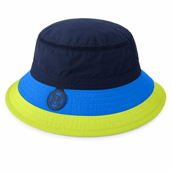 Chapeau de soleil Calikids® pour enfants, bleu multicolore, séchage rapide, UPF 50+ (0M-5A)