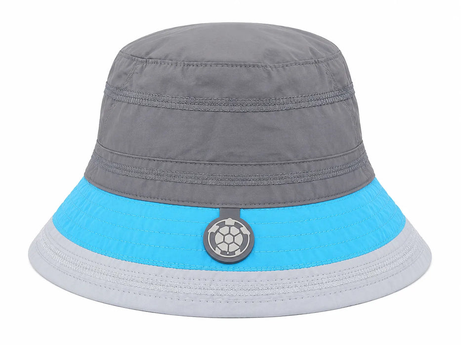 Chapeau de soleil Calikids® pour enfants, bleu multicolore, séchage rapide, UPF 50+ (0M-5A)