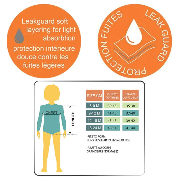 CaliKids® - Calikids Baby Girls One-Piece Swimsuit – Sizes 6 to 24 Months