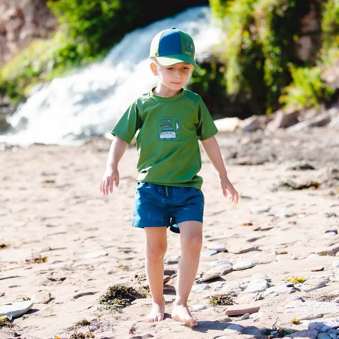 CaliKids® - Calikids Toddler & Kid Boys’ Swim Shorts – Corsair Print – Sizes 12m to 7Y