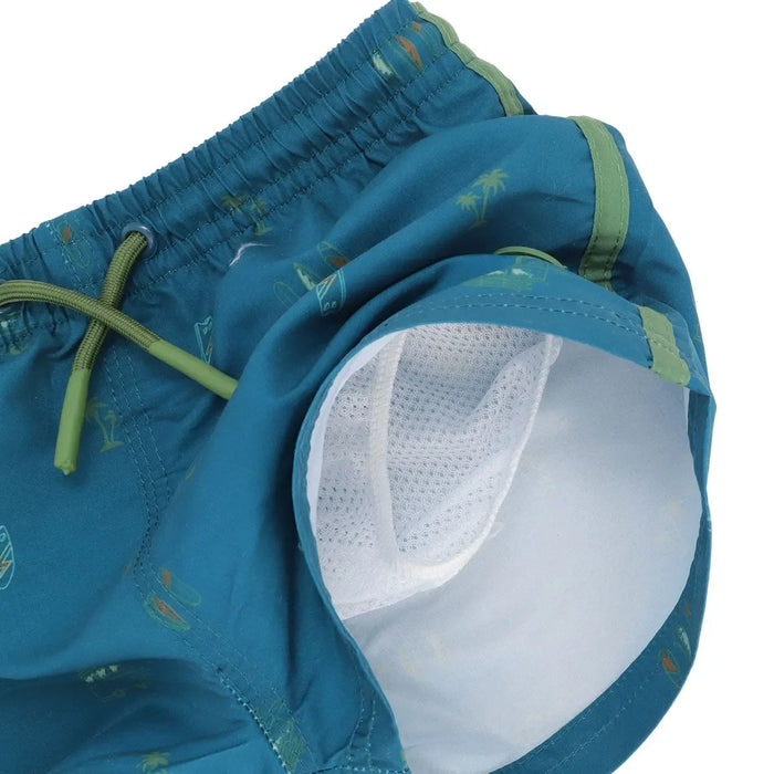 CaliKids® - Calikids Toddler & Kid Boys’ Swim Shorts – Corsair Print – Sizes 12m to 7Y