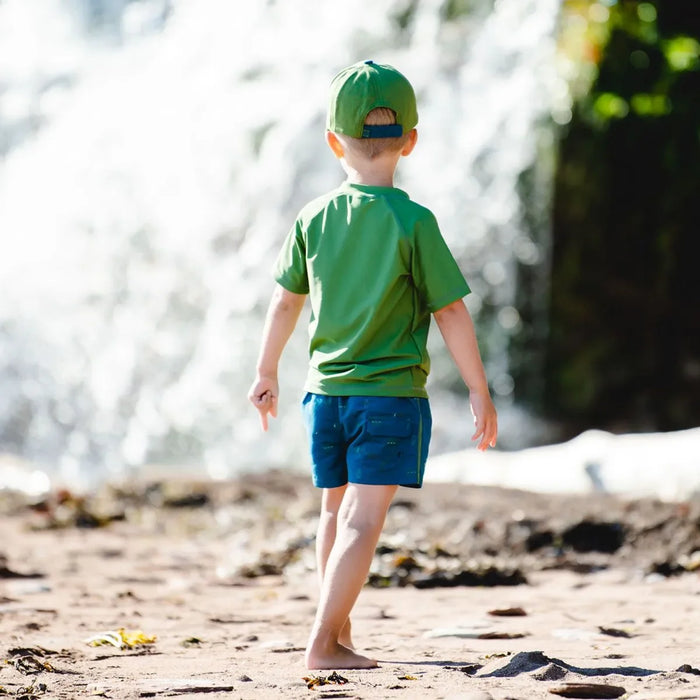 CaliKids® - Calikids Toddler & Kid Boys’ Swim Shorts – Corsair Print – Sizes 12m to 7Y