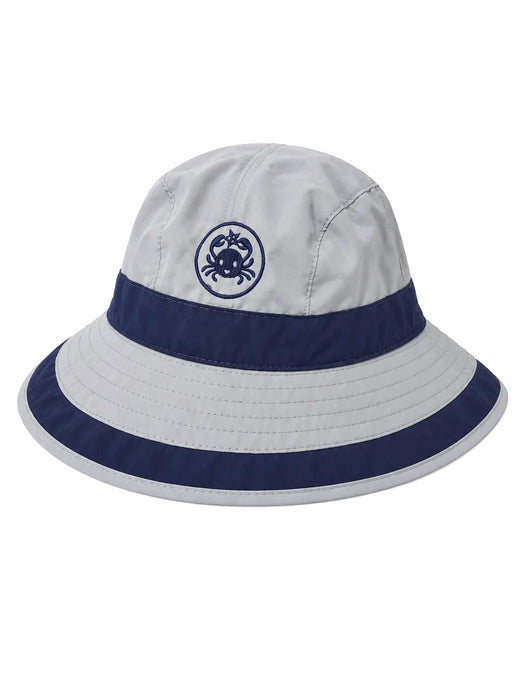 Calikids® Chapeau de soleil UV50+ à séchage rapide pour enfants, motif crabe, tailles 0M-5A+