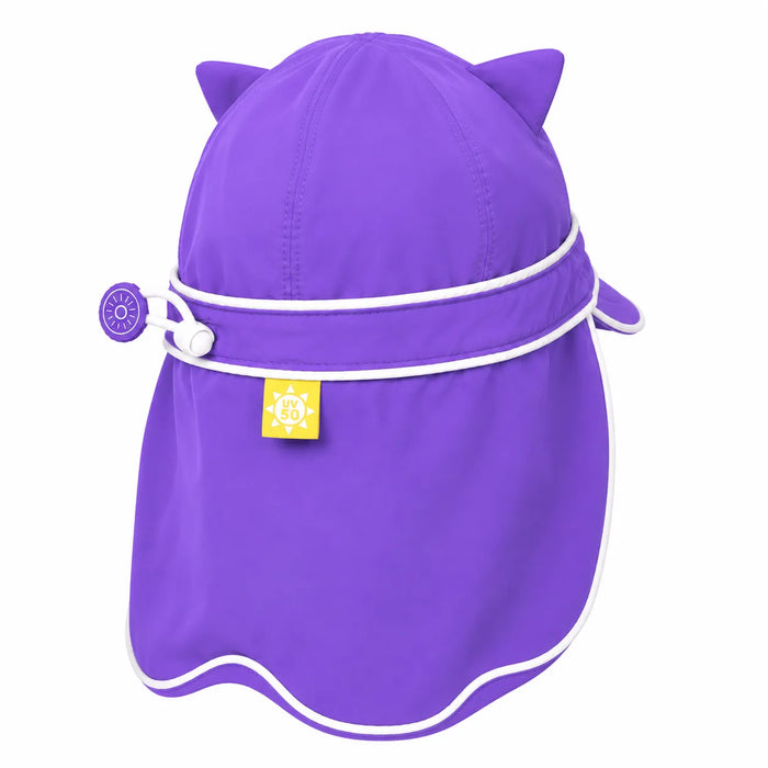 Calikids® Chapeau de soleil à rabat léopard séchage rapide UPF50+ pour enfants, tailles 0 mois-36 mois