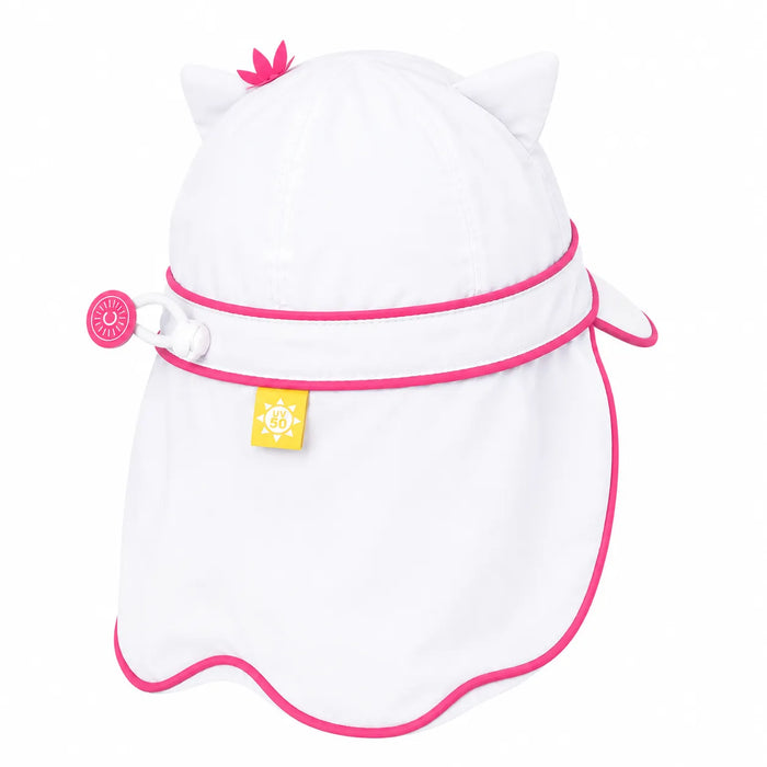 Calikids® Chapeau de soleil à rabat léopard séchage rapide UPF50+ pour enfants, tailles 0 mois-36 mois