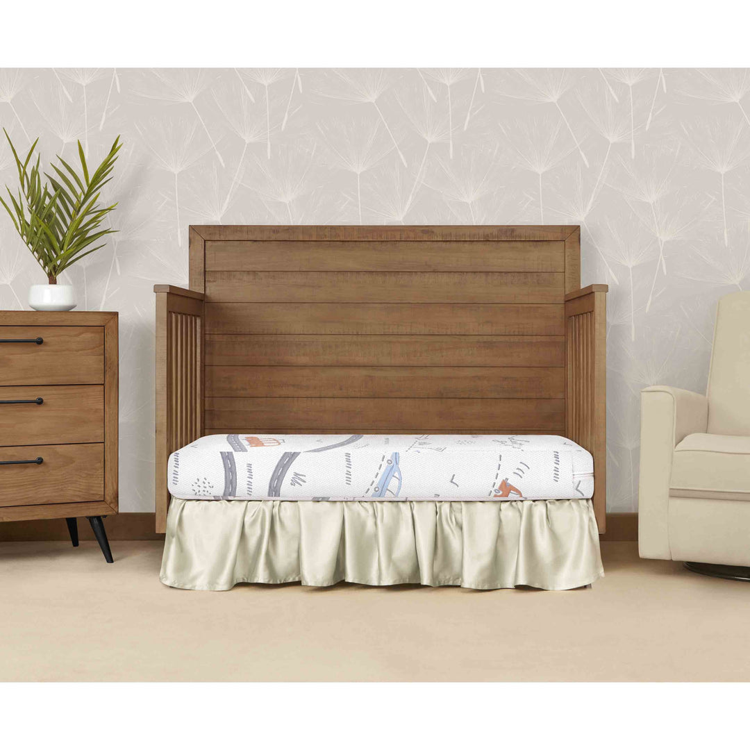 Dream On Me Cars on the Go Crib & Toddler Mattress image 1