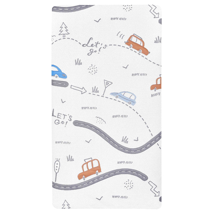 Dream On Me Cars on the Go Crib & Toddler Mattress image 4