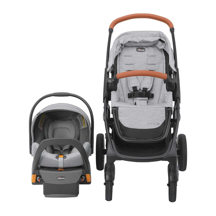 chicco orange and grey stroller Chicco® Corso™ Lux Travel System