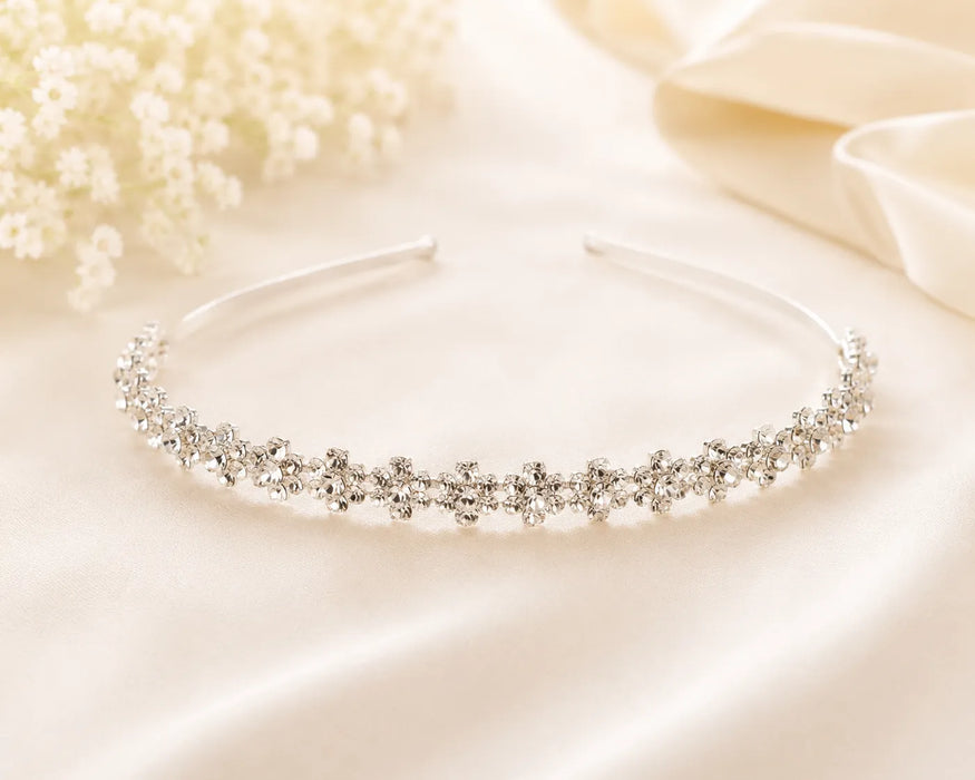 Child Creations® Crystal Blossom Headband White HP54