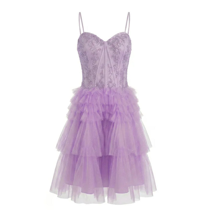 Robe pailletée ornée lilas Cinderella Couture® – Taille 12