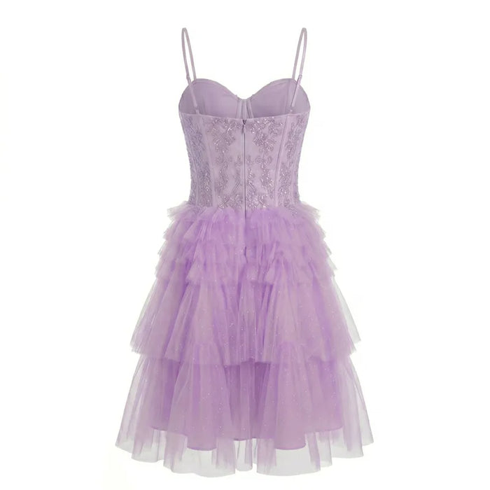 Robe pailletée ornée lilas Cinderella Couture® – Taille 12