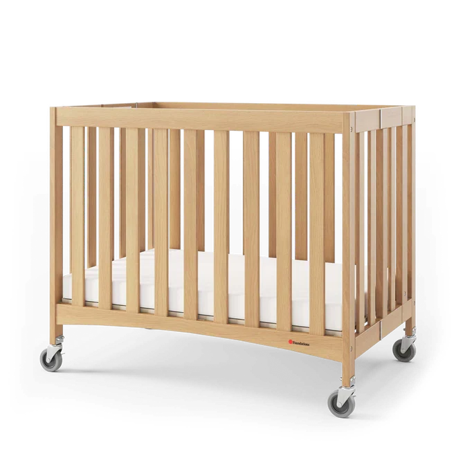 Foundations® Travel Sleeper™ Folding Mini Crib – Compact Commercial Infant Crib