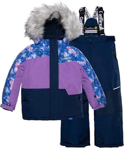 Conifere - Conifere Billow Charm Girls Snowsuit Set - Purple - (Size 7)