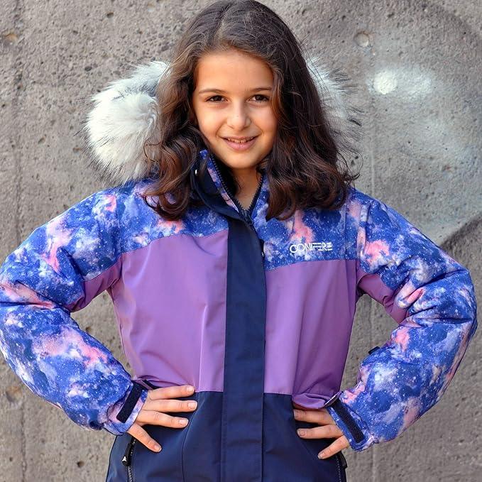 Conifere - Conifere Billow Charm Girls Snowsuit Set - Purple - (Size 7)