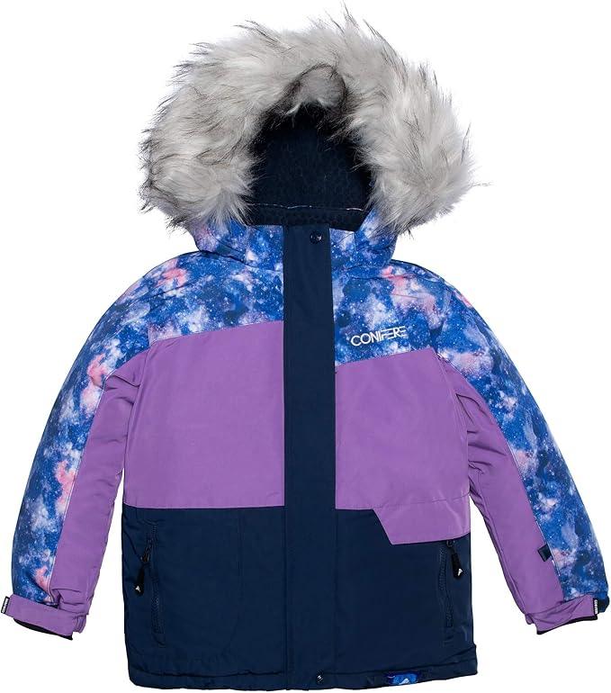 Conifere - Conifere Billow Charm Girls Snowsuit Set - Purple - (Size 7)