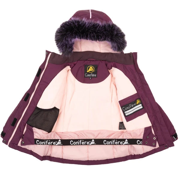 Conifere® Kaussi Jacaranda Rasberry Girls 2-Piece Snowsuit, Sizes 4–16