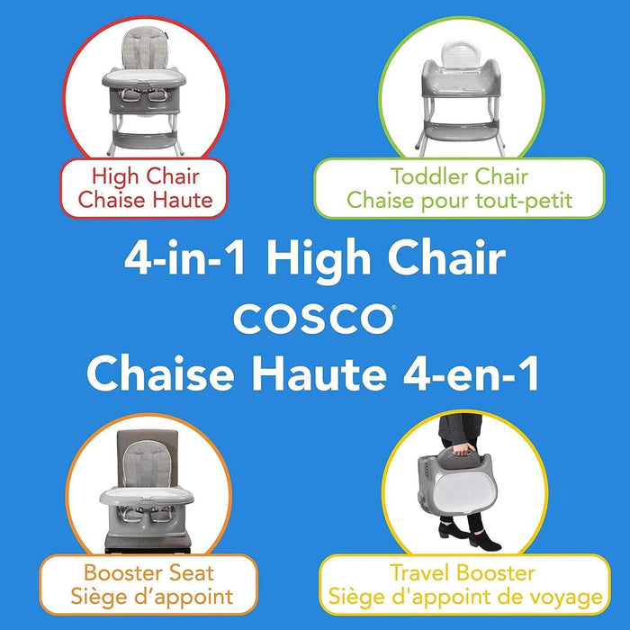 Cosco® - Cosco Sit Smart 4 In 1 High Chair - Linen Slate