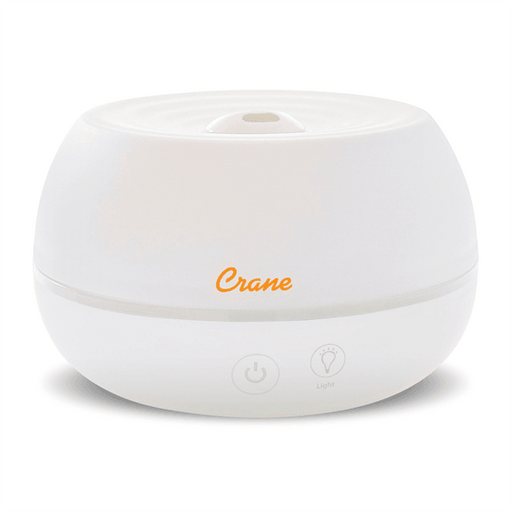 Crane - Crane 2-in-1 Ultrasonic Cool Mist Personal Humidifier & Aroma Diffuser, 0.2 Gallon - White