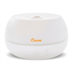 Crane - Crane 2-in-1 Ultrasonic Cool Mist Personal Humidifier & Aroma Diffuser, 0.2 Gallon - White