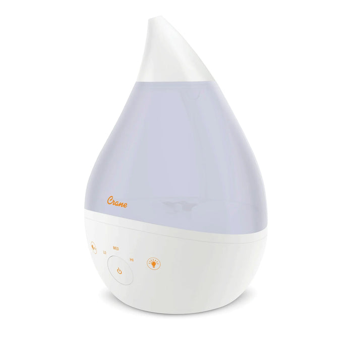 Crane - Crane 4-in-1 Filter-Free Top Fill Ultrasonic Cool Mist Humidifier with Sound Machine & Night Light, 1 Gallon