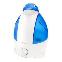 Crane - Crane Adorable Filter-Free Ultrasonic Cool Mist Humidifier, 1 Gallon - Blue Penguin
