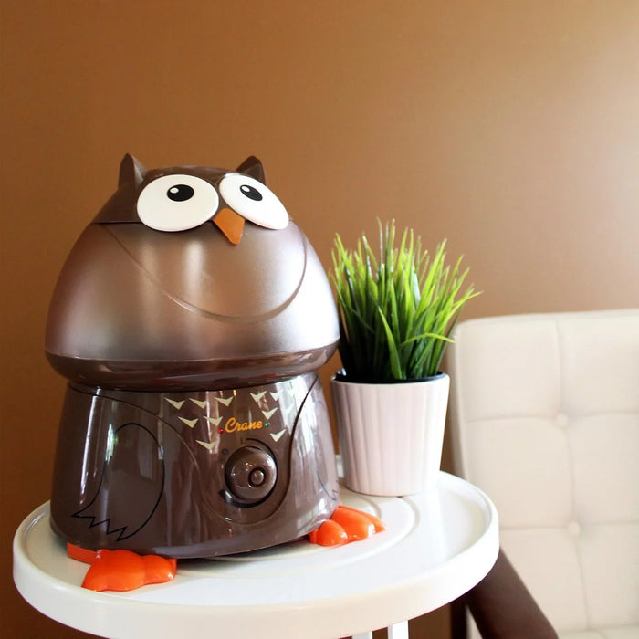 Crane - Crane Adorable Filter-Free Ultrasonic Cool Mist Humidifier, 1 Gallon - Owl