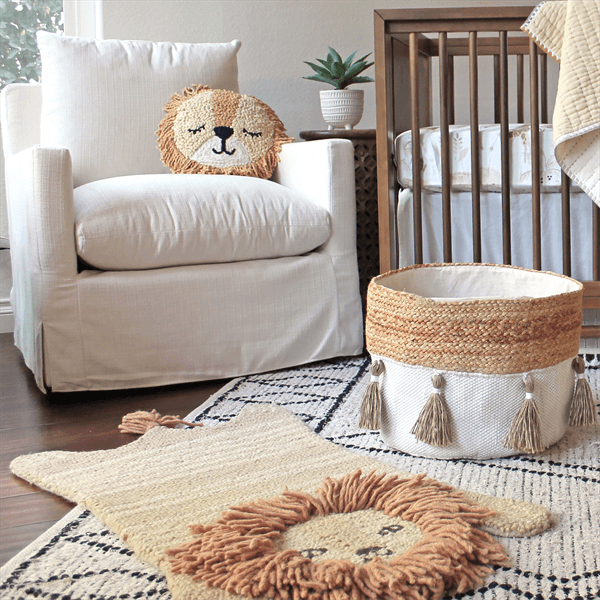 Crane - Crane Baby & Kids Room Lion Decorative Pillow - Kendi