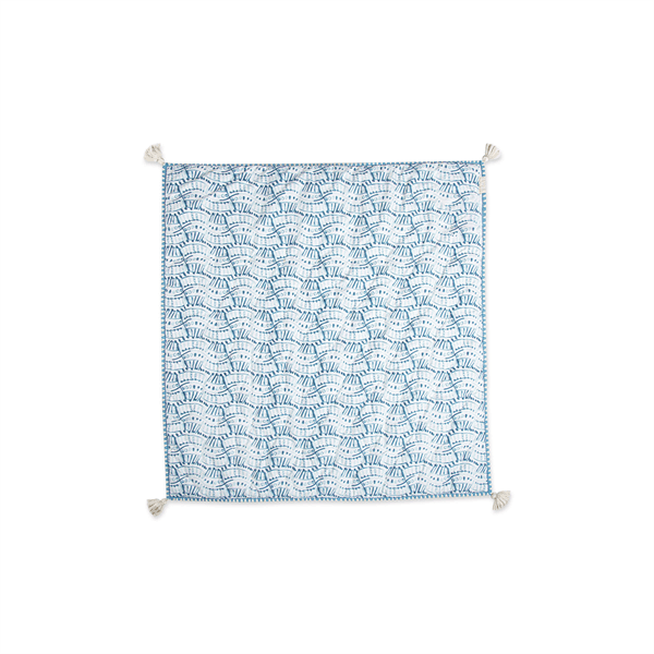 Crane - Crane Baby Quilted Blanket - Caspian