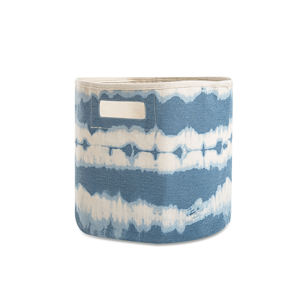 Crane - Crane Caspian Baby & Kids Room Storage Bin - Blue Tie-Dye