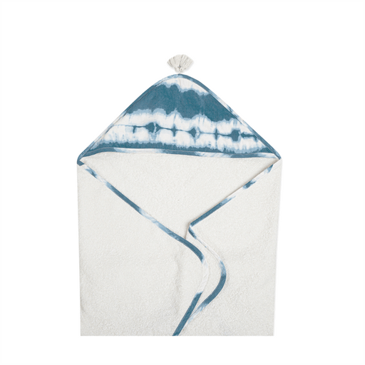 Crane - Crane Caspian Baby Hooded Towel - Blue Tie-Dye