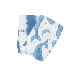 Crane - Crane Caspian Muslin Cotton Baby Swaddle Blankets - 2 Pack - Whales