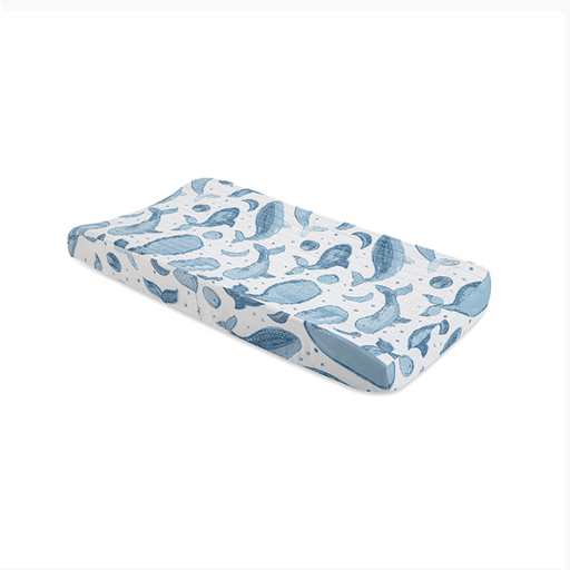 Crane - Crane Caspian Quilted Change Pad Cover - Whale