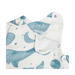 Crane - Crane Caspian Wearable Blanket 0-9 mo. - Muslin Whale Print
