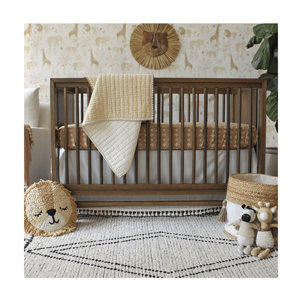 Crane - Crane Crib Bedding Baby Quilted Blanket - Kendi