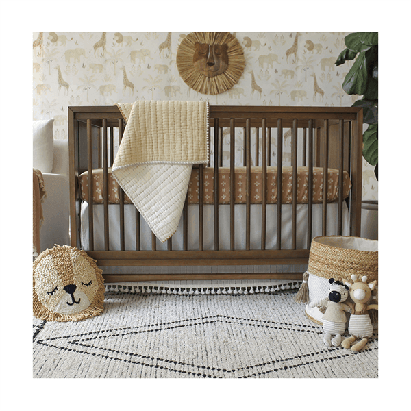 Crane - Crane Crib Bedding Baby Quilted Blanket - Kendi