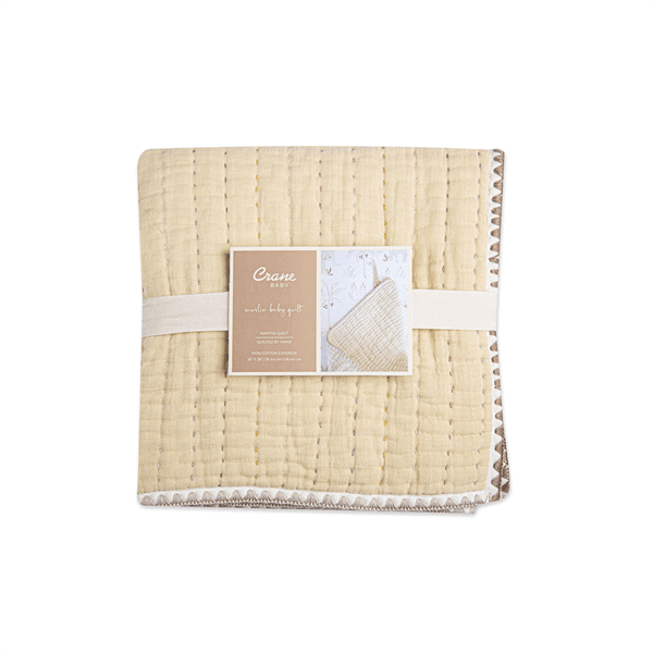 Crane - Crane Crib Bedding Baby Quilted Blanket - Kendi