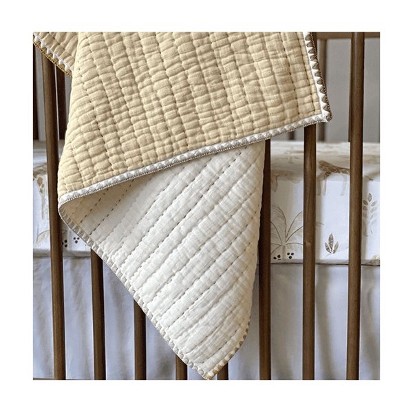 Crane - Crane Crib Bedding Baby Quilted Blanket - Kendi
