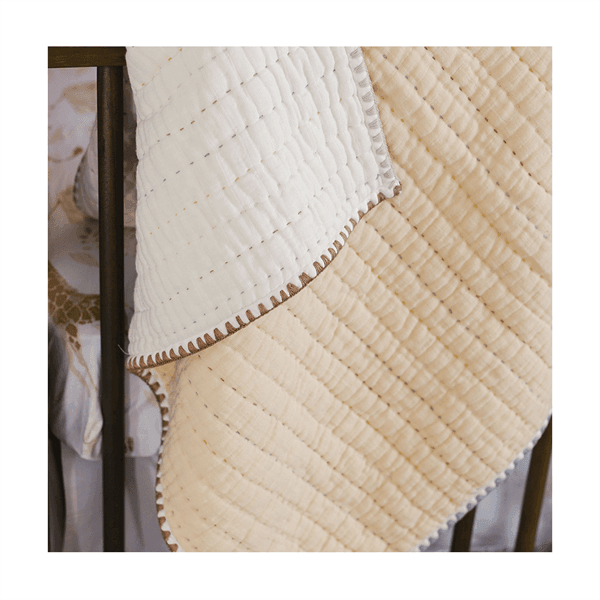 Crane - Crane Crib Bedding Baby Quilted Blanket - Kendi