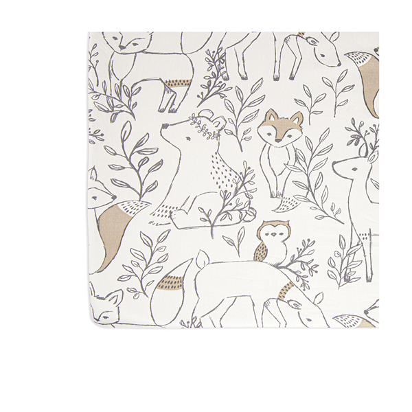 Crane - Crane Ezra Fitted Baby Crib Sheet - Woodland