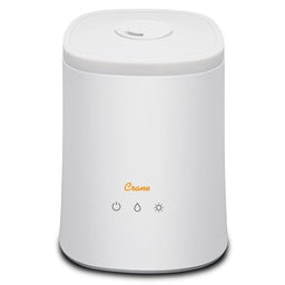 Crane - Crane Filter-Free Top Fill Ultrasonic Cool Mist Humidifier & Aroma Diffuser, 1.2 Gallon - White