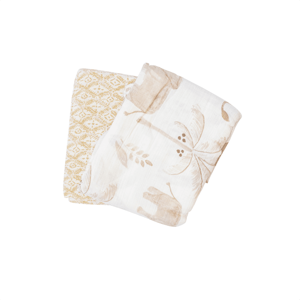Crane - Crane Kendi Baby Cotton Muslin Swaddle Blankets - 2 Pack