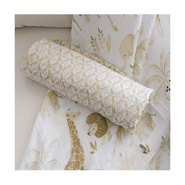 Crane - Crane Kendi Baby Cotton Muslin Swaddle Blankets - 2 Pack