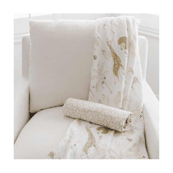 Crane - Crane Kendi Baby Cotton Muslin Swaddle Blankets - 2 Pack