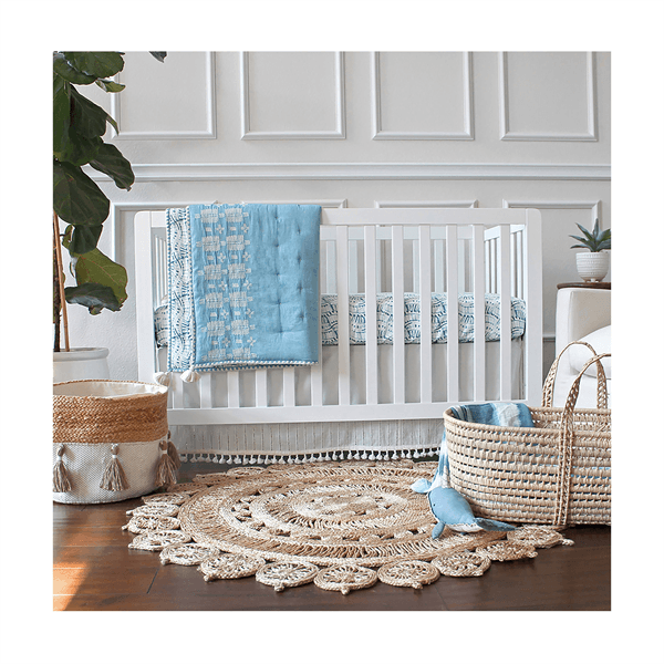 Crane - Crane Off-White Boho Crib Skirt