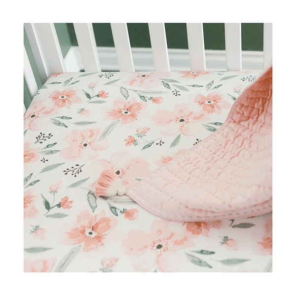 Crane - Crane Parker Crib Fitted Sheet - Floral