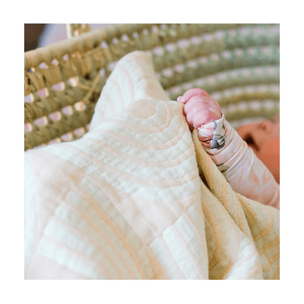 Crane - Crane Parker Jacquard Muslin Baby Blanket - Rainbow
