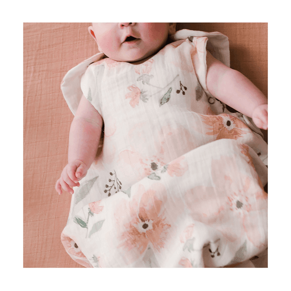 Crane - Crane Parker Wearable Blanket 0-9 mo.Muslin - Floral